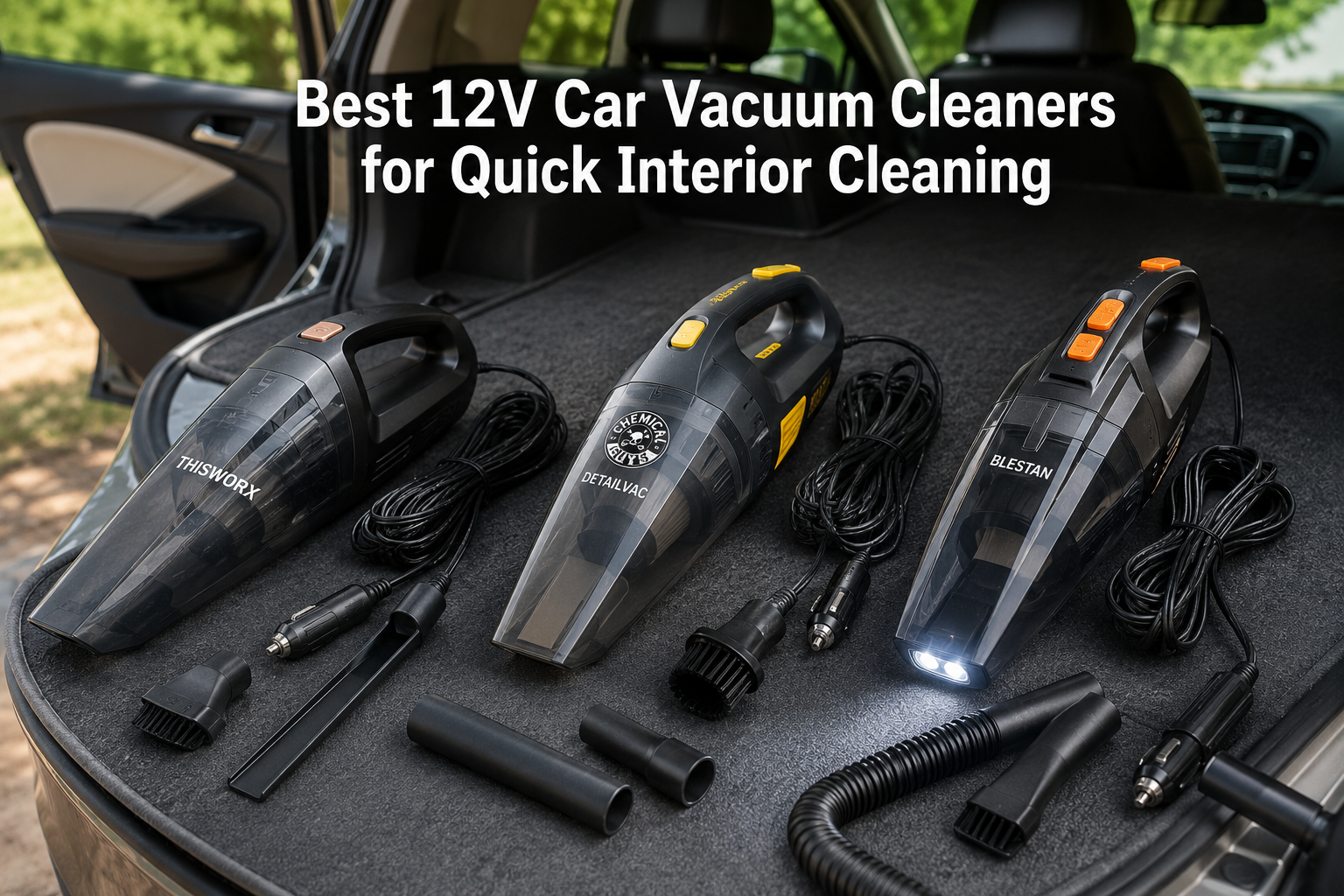 Best 12V Car Vacuum Cleaners for Quick Interior Cleaning