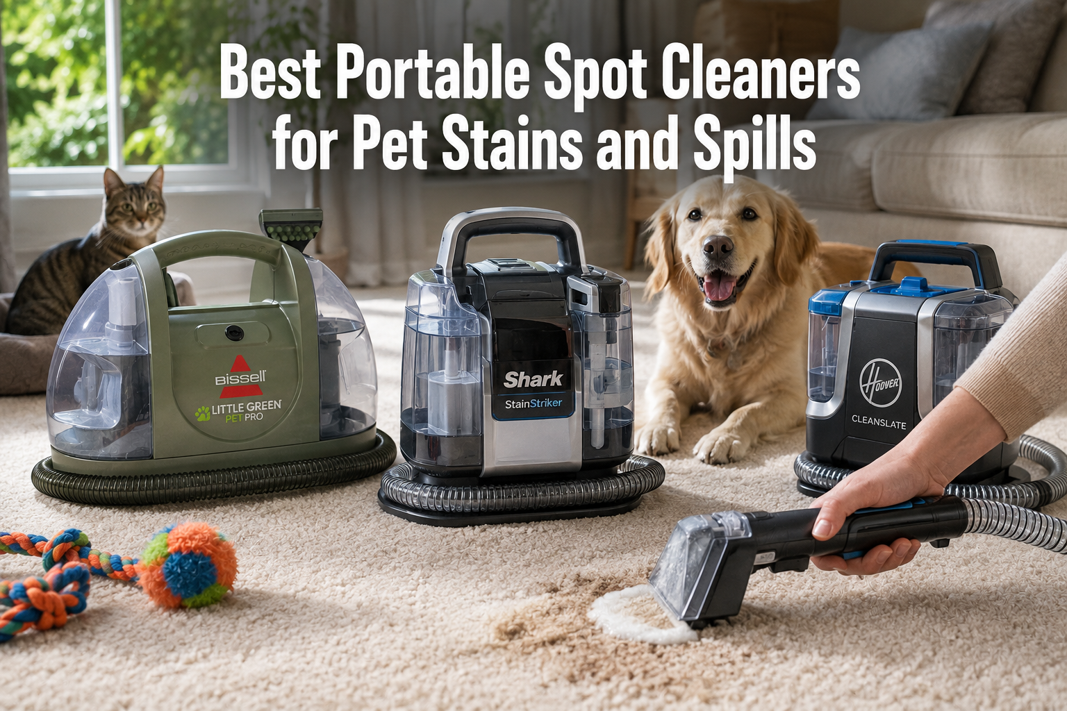 Best Portable Spot Cleaners for Pet Stains and Spills