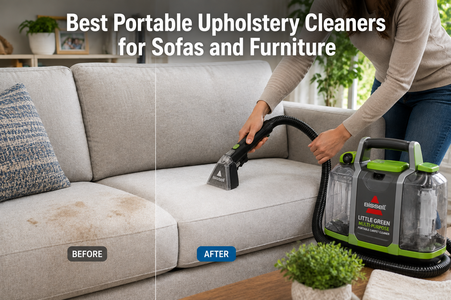 Best Portable Upholstery Cleaners for Sofas and Furniture